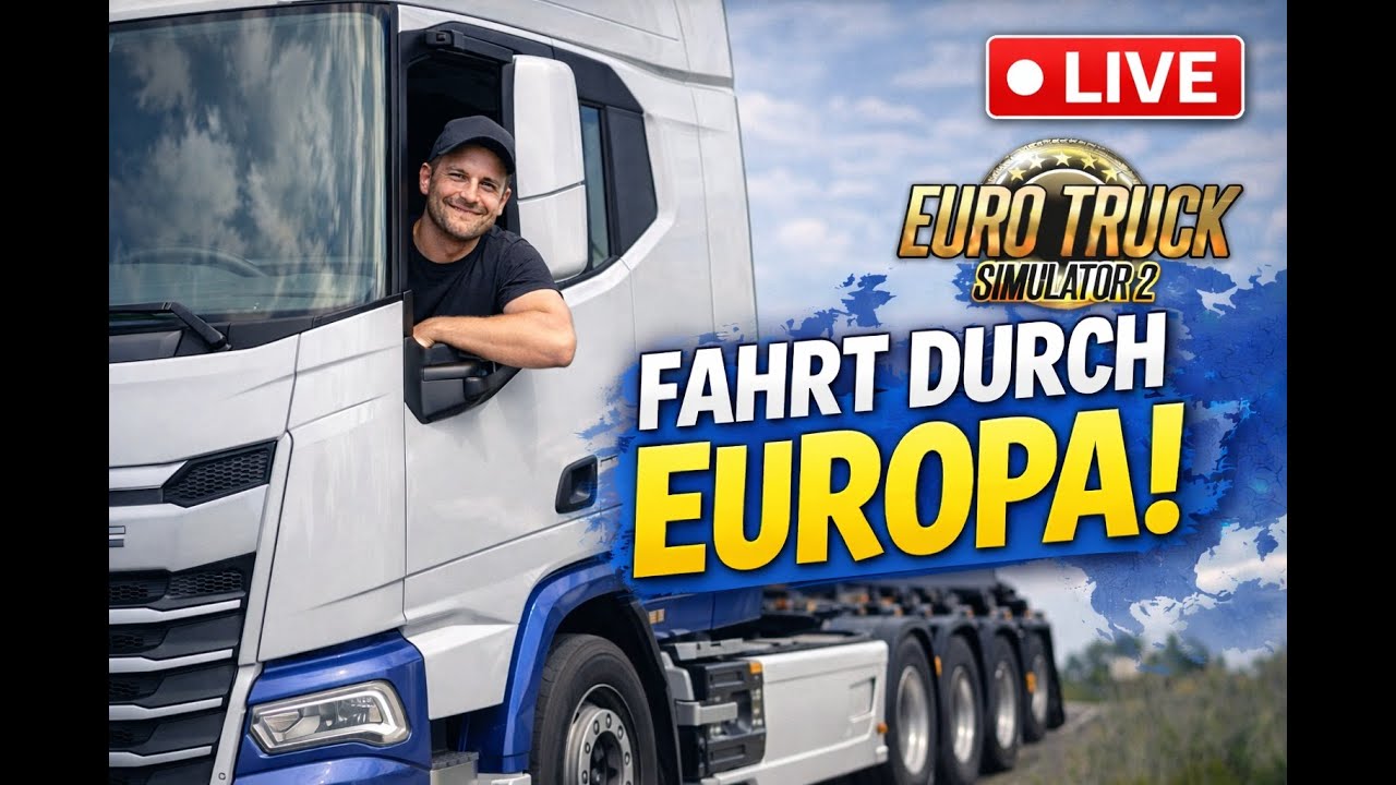Ich fahre 🔴LIVE🔴  mit 700 Ps durch Europa🚛 Teil1 Euro Truck Simulator2