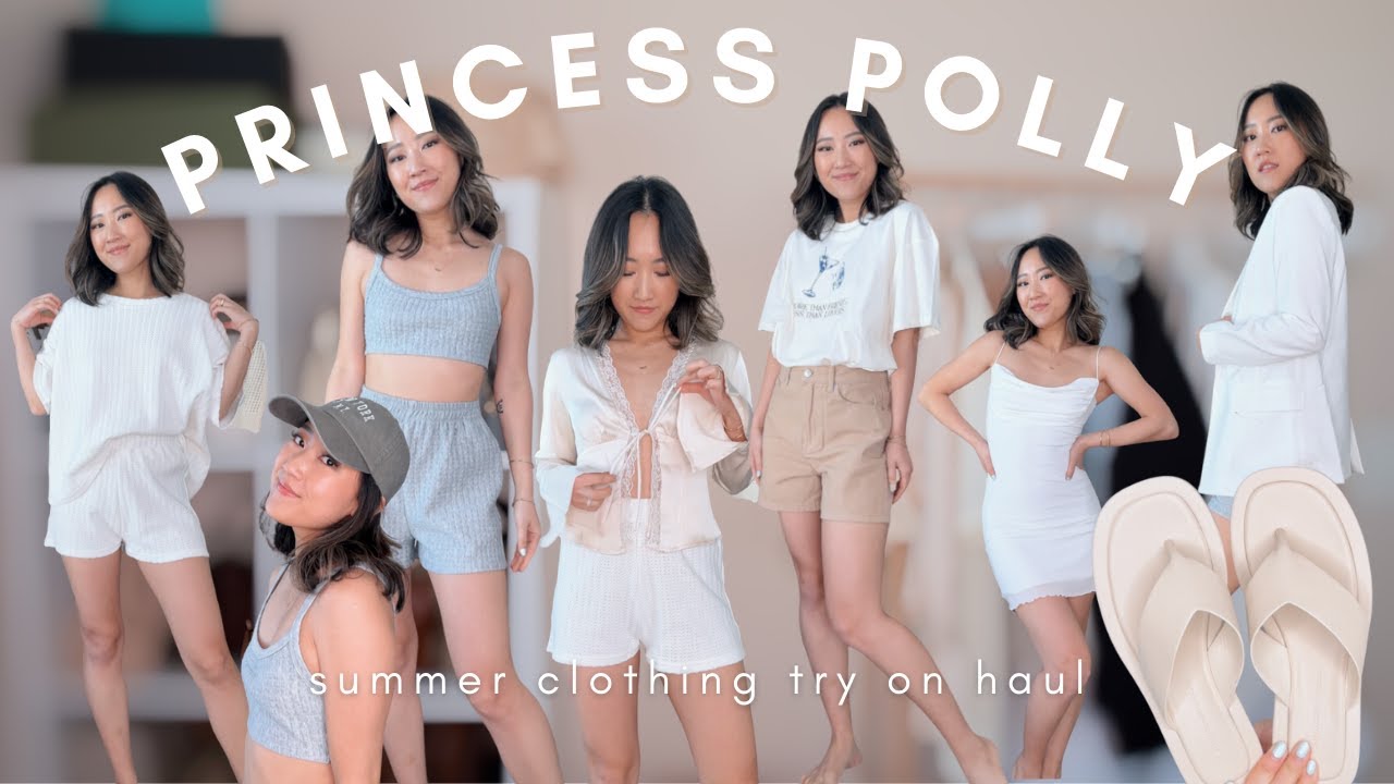 PRINCESS POLLY try on haul & review: comfy chic summer clothing, loungewear sets, blazers