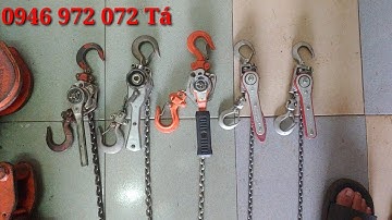 Pa lăng xích lắc tay mini nhật bãi 100kg, 250kg đẹp khỏi chê luôn, chi tiết trong video nhé ae