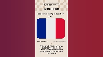 France WhatsApp Number List  | Bulk Email Data