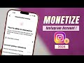 How To Monetize Instagram Account in 2026 [Complete Guide]
