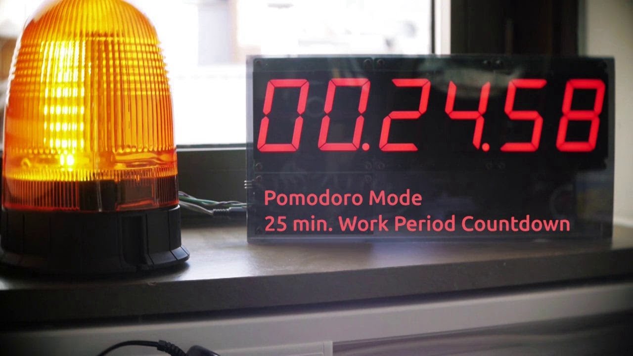 A Clock with Pomodoro timer and a Visual Alarm YouTube