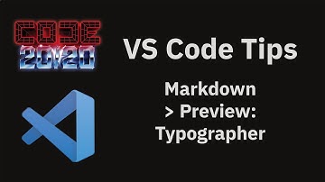 VS Code tips: The Markdown Preview Typographer setting