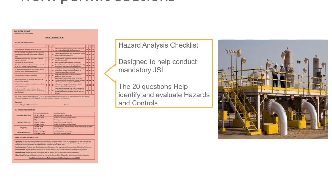 Saudi Aramco Contractor Work Permit Receiver Presentation Video