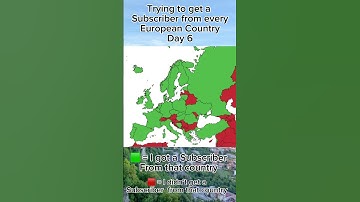 Trying to get a subscriber from every European country day 6 #europe