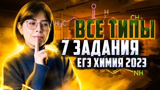 Все типы 7 задания ЕГЭ по химии 2023 | Екатерина Строганова