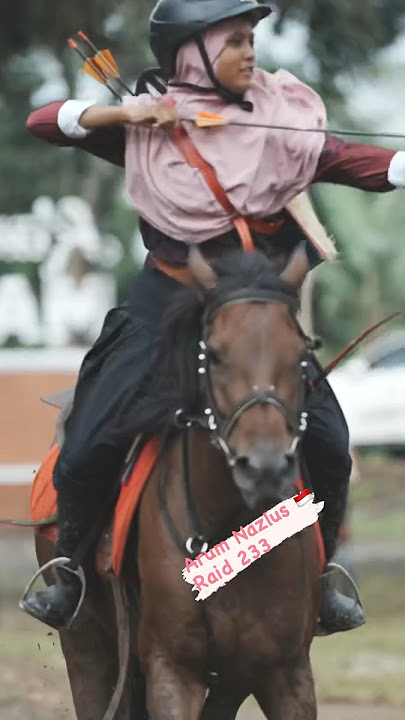 Arum Nazlus Masih Fokus di Panahan Berkuda 🐎🏹🇮🇩