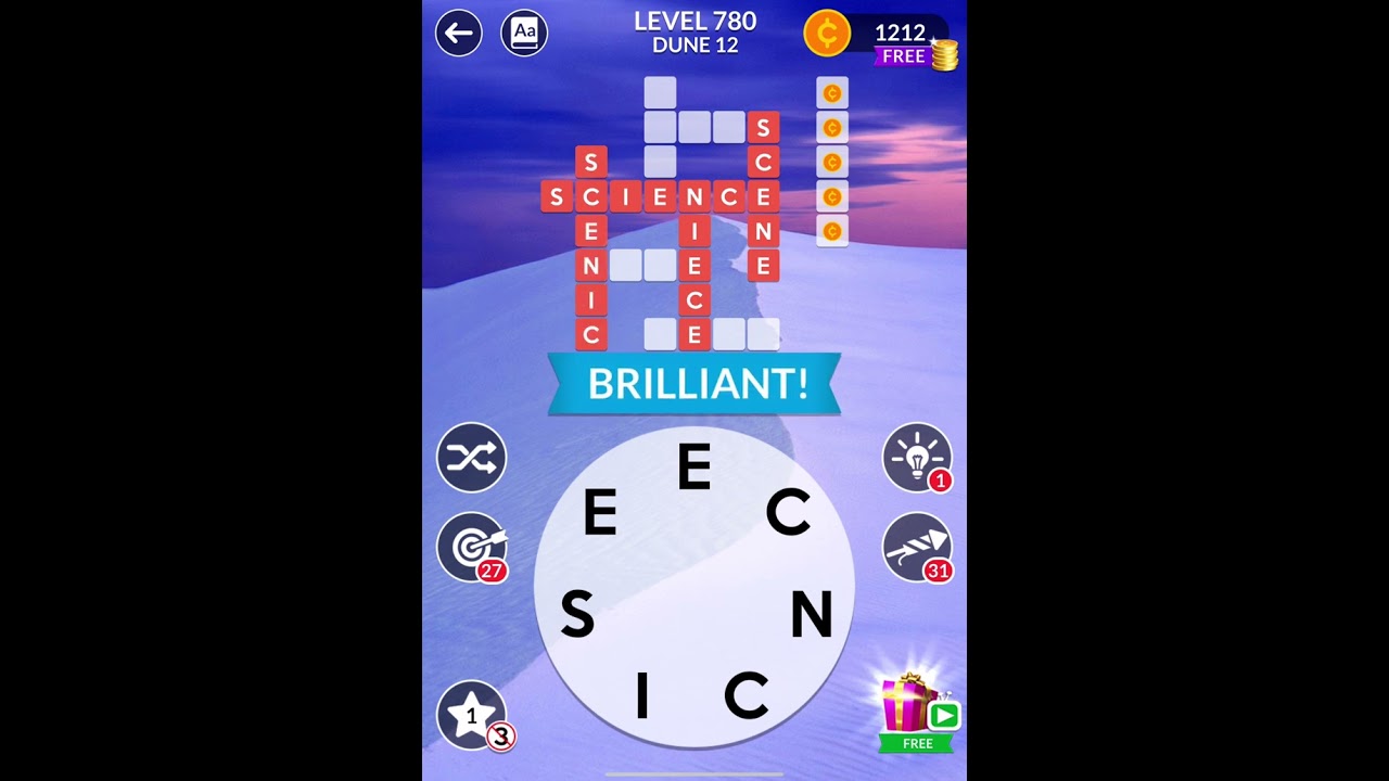 Wordscapes Level 780 - Hard