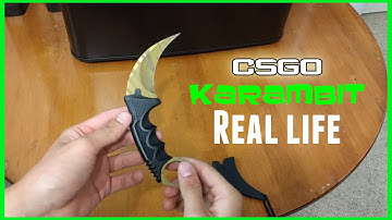 CSGO Knife in Real Life : Tiger Tooth Karambit | Elemental knifes