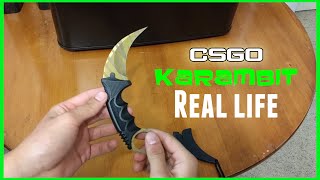 Csgo Knife In Real Life Tiger Tooth Karambit Elemental Knifes