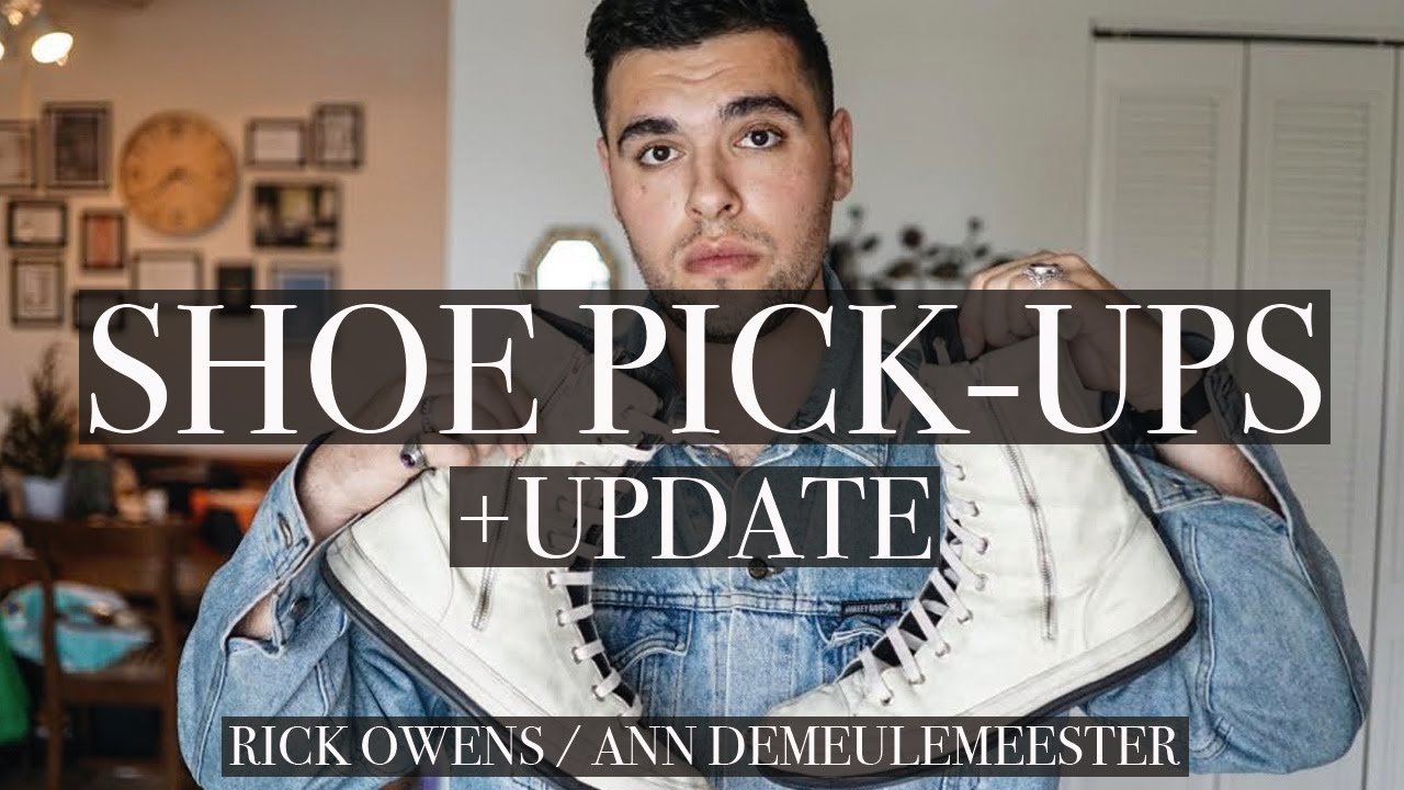 UPDATE & RECENT SHOE PICKUPS I Rick Owens I Ann Demeulemeester YouTube