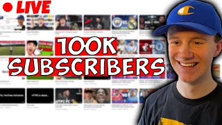 Hitting 100,000 SUBSCRIBERS LIVE!!
