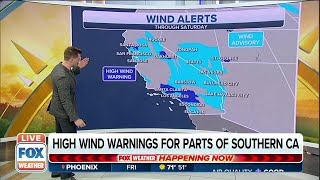 High Wind Warnings For Southern California