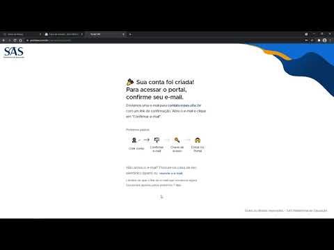 Instruções para o primeiro acesso ao Portal SAS - Alunos Cursinho PES