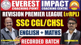 SSC CGL/CHSL 2022 |REVISION PREMIER LEAGUE(#RPL) | ENGLISH + MATHS  | RECORDED BATCH ANNOUNCEMENT screenshot 3