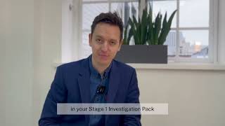 Your Stage 1 investigation pack documentation explained