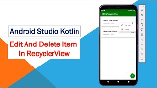 kotlin android how to add and delete item in recyclerview/android how to add popup menu recyclreview screenshot 5