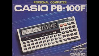 CASIO PB-100F PERSONAL COMPUTER