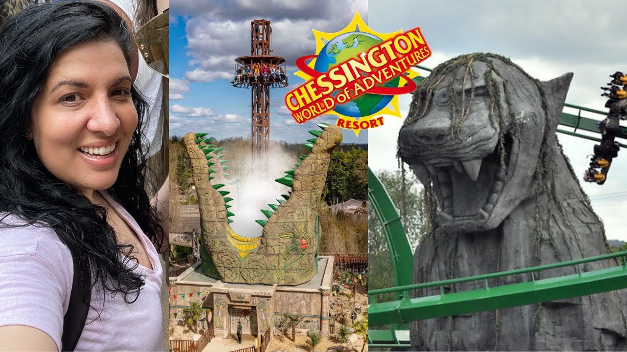 Visiting CHESSINGTON World of Adventures VLOG, POV of the rides, my childhood thrill park in the UK!