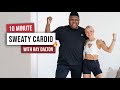 10 min beginner good mood cardio workout  with ray dalton no equipment all standing home workout