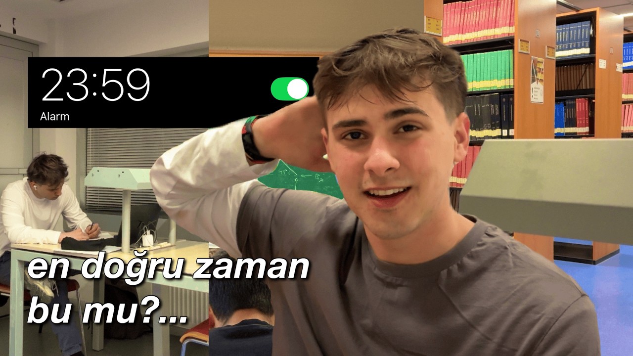 Kendimi Gece 12'de Ders Çalışmaya Zorladım... *ünivlog6