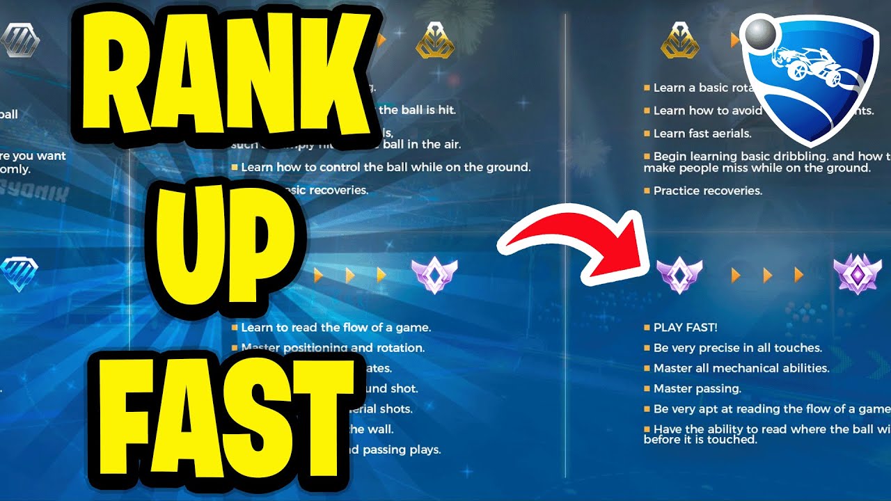 How To Rank Up Fast In Rocket League