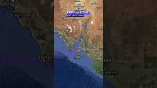 Perth To Sydney Flight Route - Time And Distance