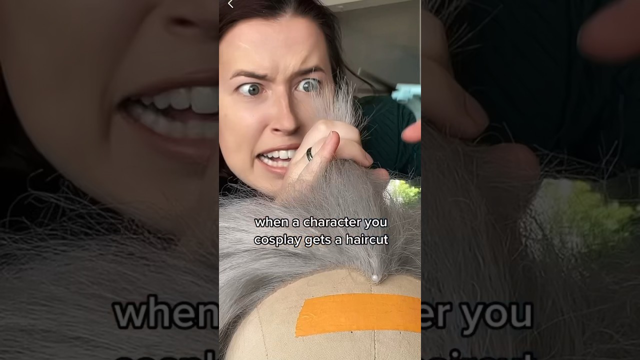 I chopped off 80% of this wig 😳