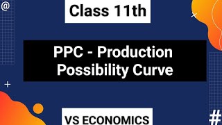 PPC- Production Possibility Curve