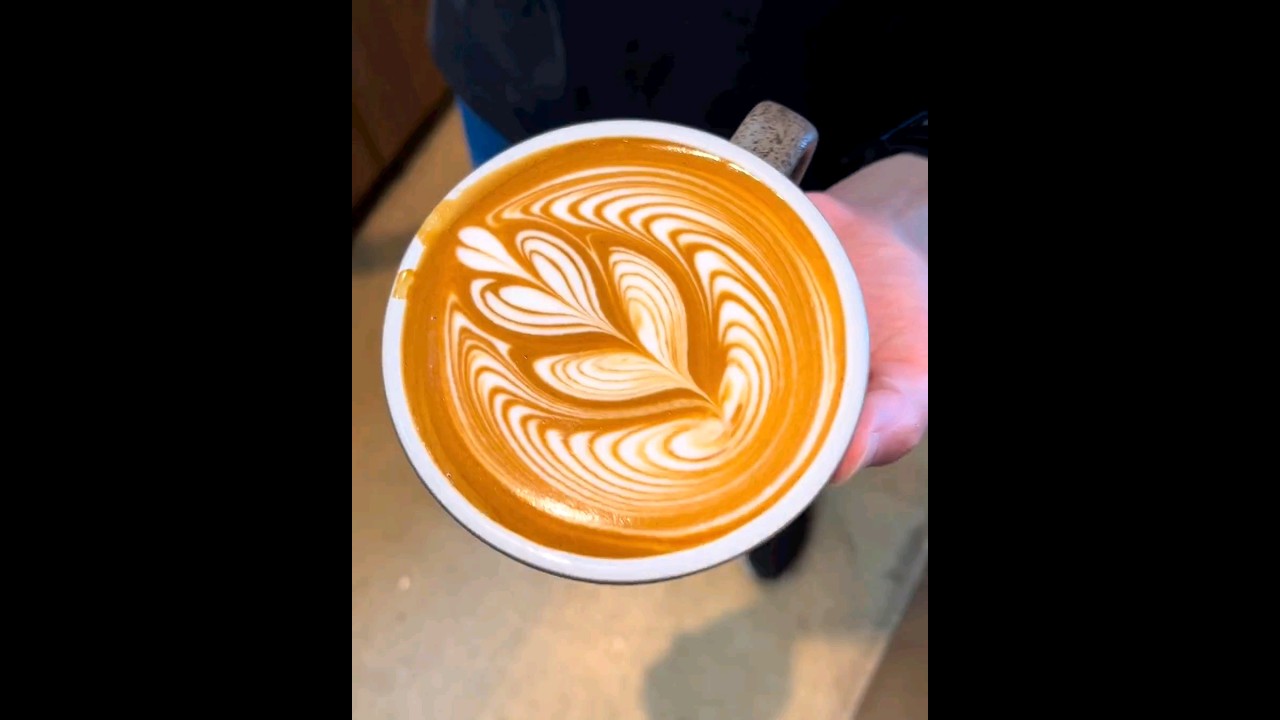 Wing Tulip 🌷 Latte Art | Coffee Art 