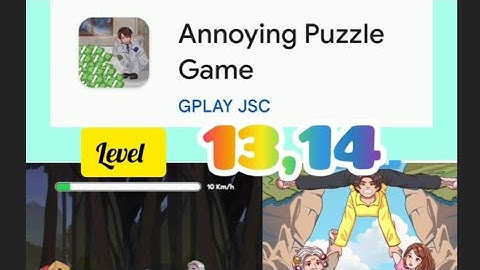 Annoying puzzle game walkthrough level 13 & 14