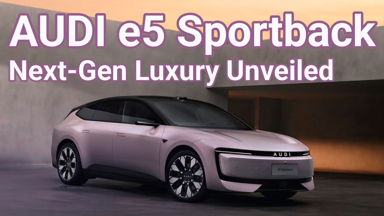 All-New Audi e5 Sportback Luxury Next-Gen Electric Car Lover