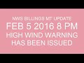 Strong winds coming Saturday Feb 6