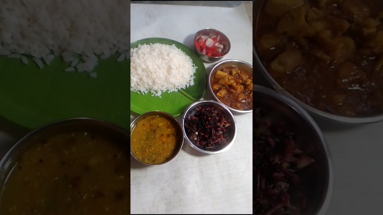 odia simple lunch thali 🍛