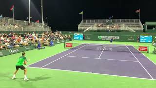 Marcos Giron: point of the match vs Krajinovic (Court Level ATP Match)