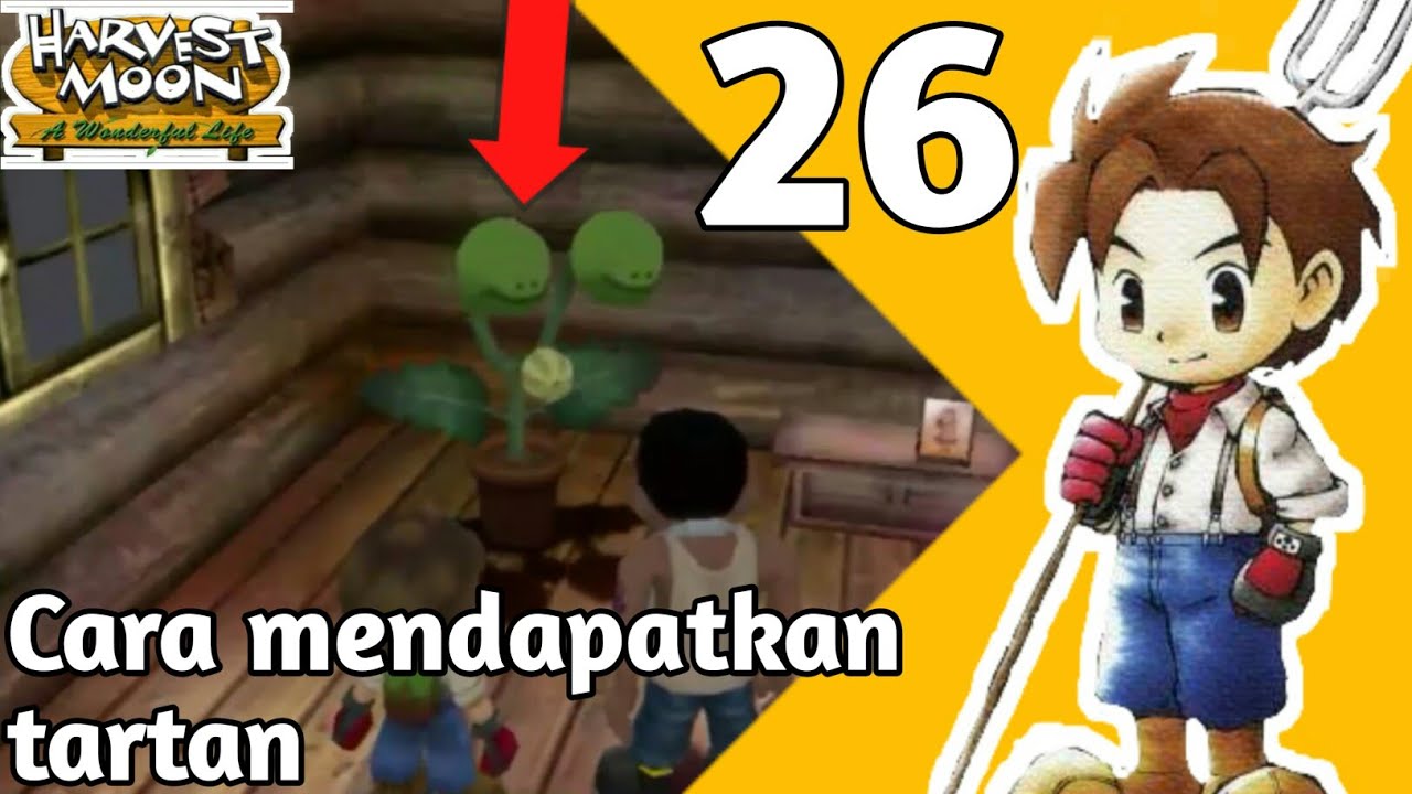 CARA MENDAPATKAN TARTAN ( TANAMAN BERBICARA ) - HARVEST MOON: A WONDERFUL LIFE INDONESIA