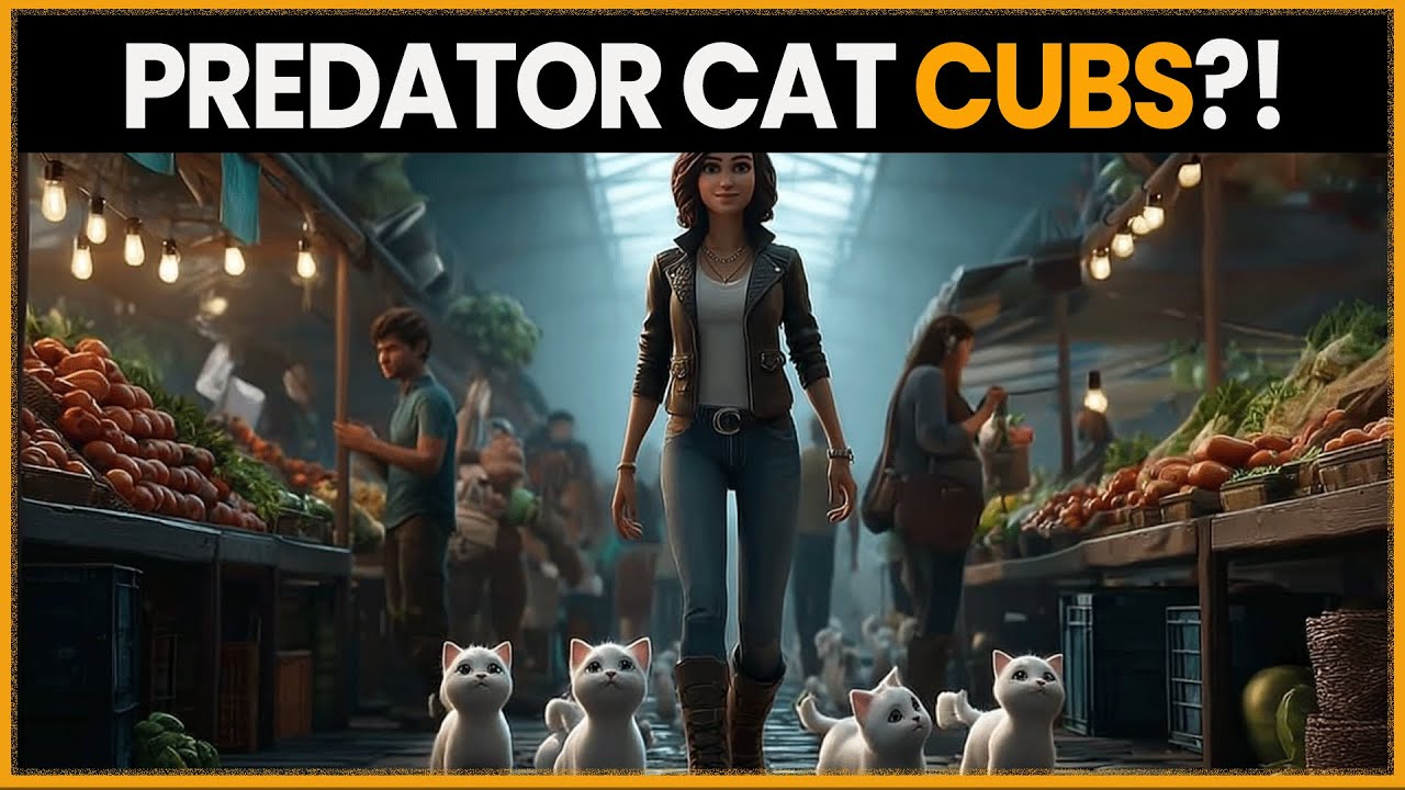 The Predator Cat Cubs Followed Her to the Market — They Tapped at Every Fruit HFY | Best HFY Stories