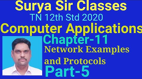 12rh STD Computer Applications | Computer Networks Part5