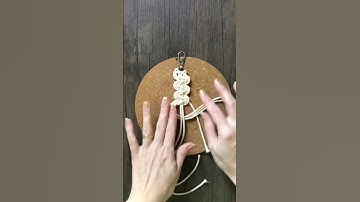 DIY Macrame Knot #macrame#ornaments#keychain#diy#artesanato#chaveiro#handmade#craftsmanship#knot