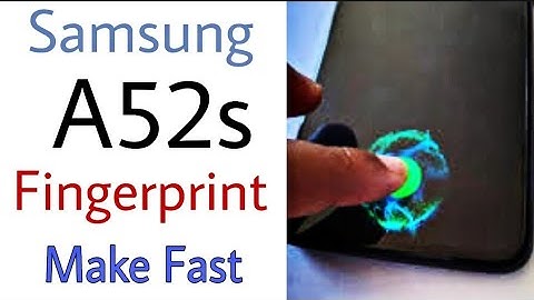 How to Fast Fingerprint on Samsung A52s 5g| Samsung A52s Fingerprint Test