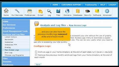 How to manage the Raw Access Logs in cPanel