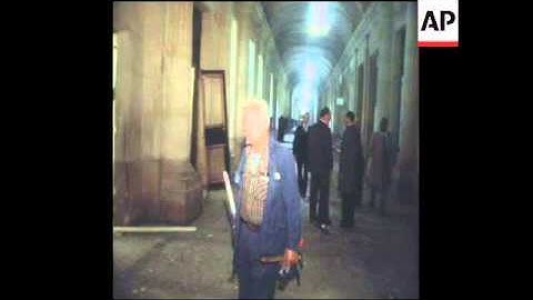SYND 26 4 79 BOMB DAMAGED HALL OF JUSTICE CAUSED BY CORSICAN SEPARATISTS