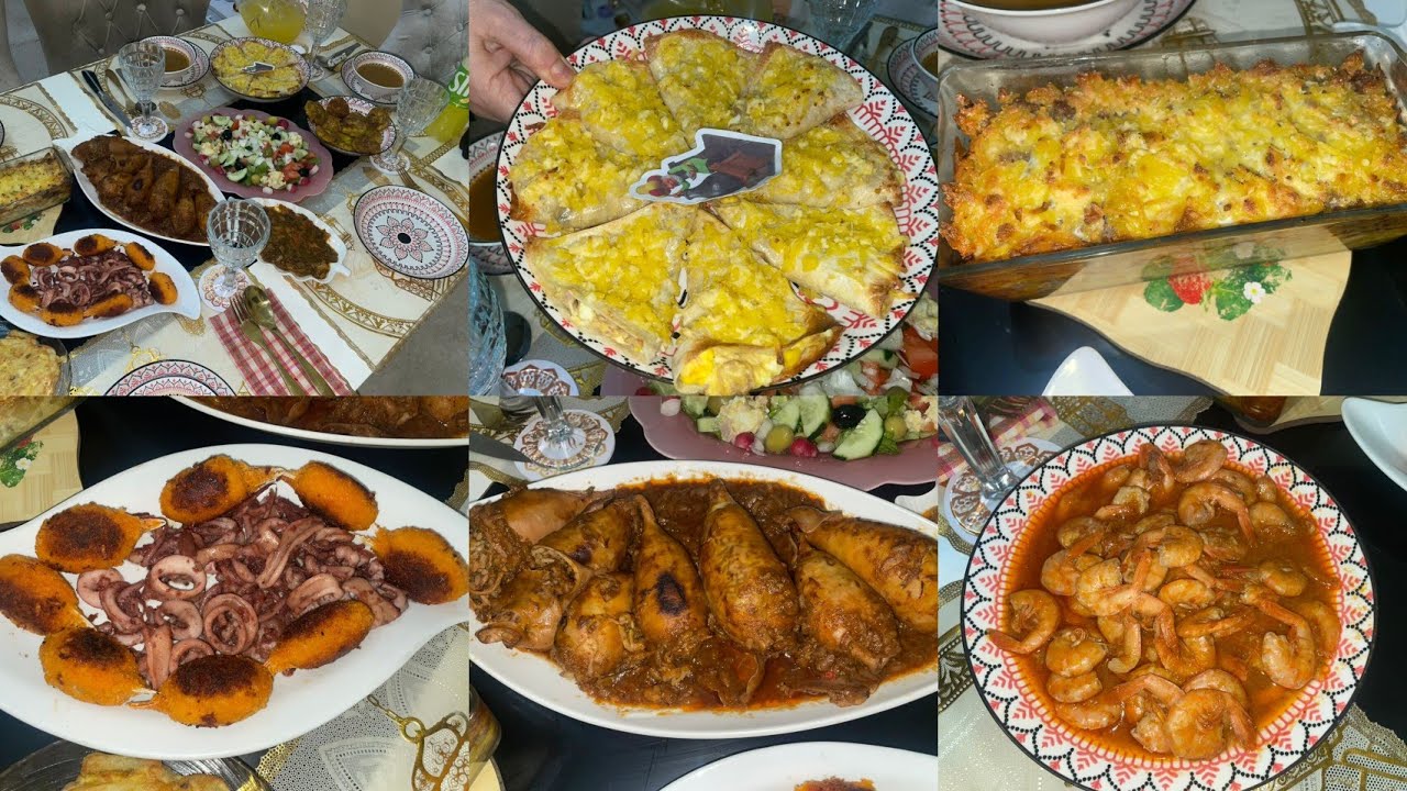 طاولتي لليوم السادس من رمضان 🌙 طاولة بحرية 🍤 كالامار فارسي مشترياتي 🥰 ❤️ 🌷 