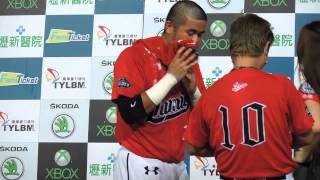 150405 郭嚴文MVP 簽球、送球part2 - CPBL26 義大vsLAMIGO@桃園