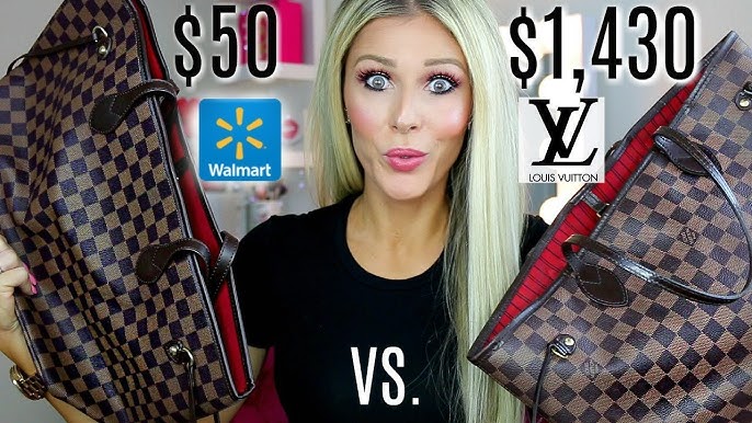 LOUIS VUITTON NEVERFULL MM VS. WALMART RICHPORTS CHECKERED TOTE