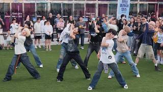아홉 AHOF 'RUN TO YOU' ①: K-POP 랜덤플레이댄스 버스킹 PlayOn RPD Busking 코엑스 랜플 260711 골든초이스 fancam ChihEn shoes