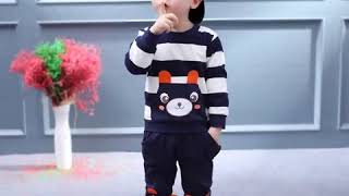 2020 Kids Clothing Suit Spring Baby Boys and Girls Clothes Set Cotton Sweater Pullovers Fashion 2