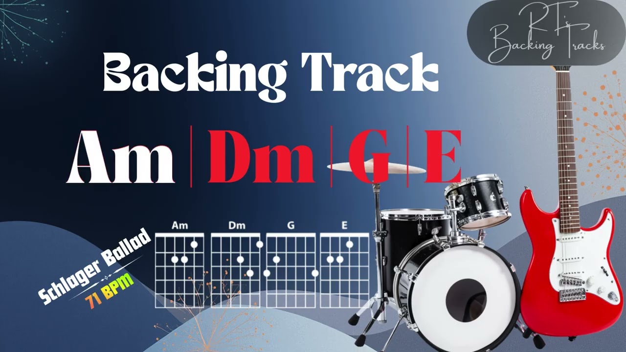 Schlager Ballad BACKING TRACK Am Minor