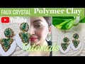 Faux Crystal Polymer clay earrings Tutorial 21/01/2022