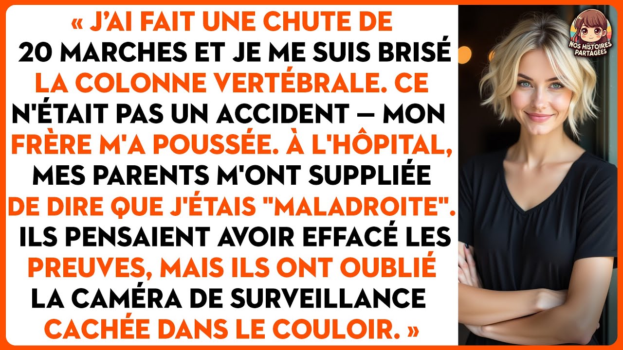 J’ai fait une chute de 20 marches et je me suis brisé la colonne vertébrale. Ce n'était pas un...